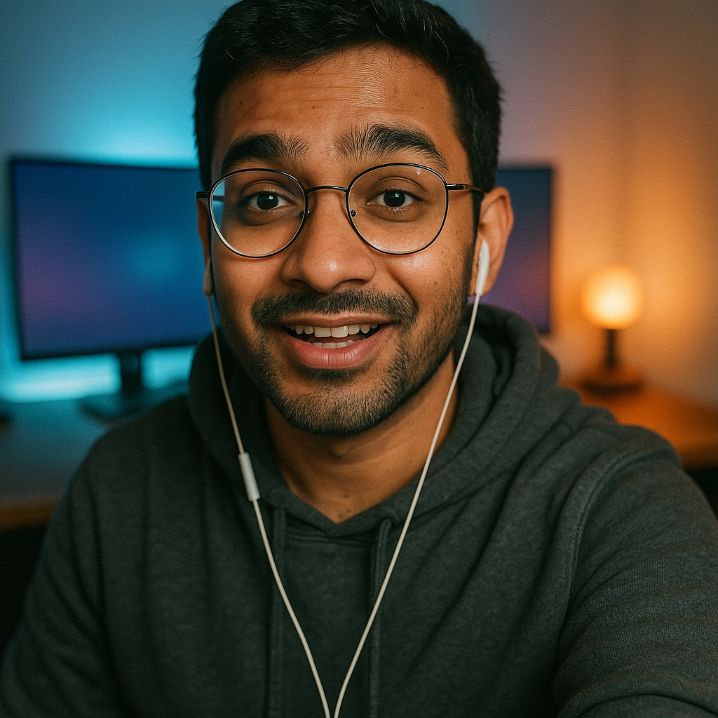 Portrait of Arjun Mehta, tech reviewer
